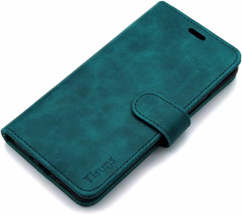 HTC U11 Plus Case,Tisuns HTC U11+ Leather Case, Flip Folio Book Case, Money Pouch Wallet Cover with Kick Stand for HTC U11+ / HTC U11 Plus (Green)