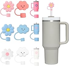 Straw Covers Tips for Stanley Cup, 9 PCS Straw Cover Stanley Tumbler Accessories, Silicone Straw Covers Compatible with Stanley 10mm Diameter, Dust-Proof Stanley Straw Cover Stanley Cup Accessories