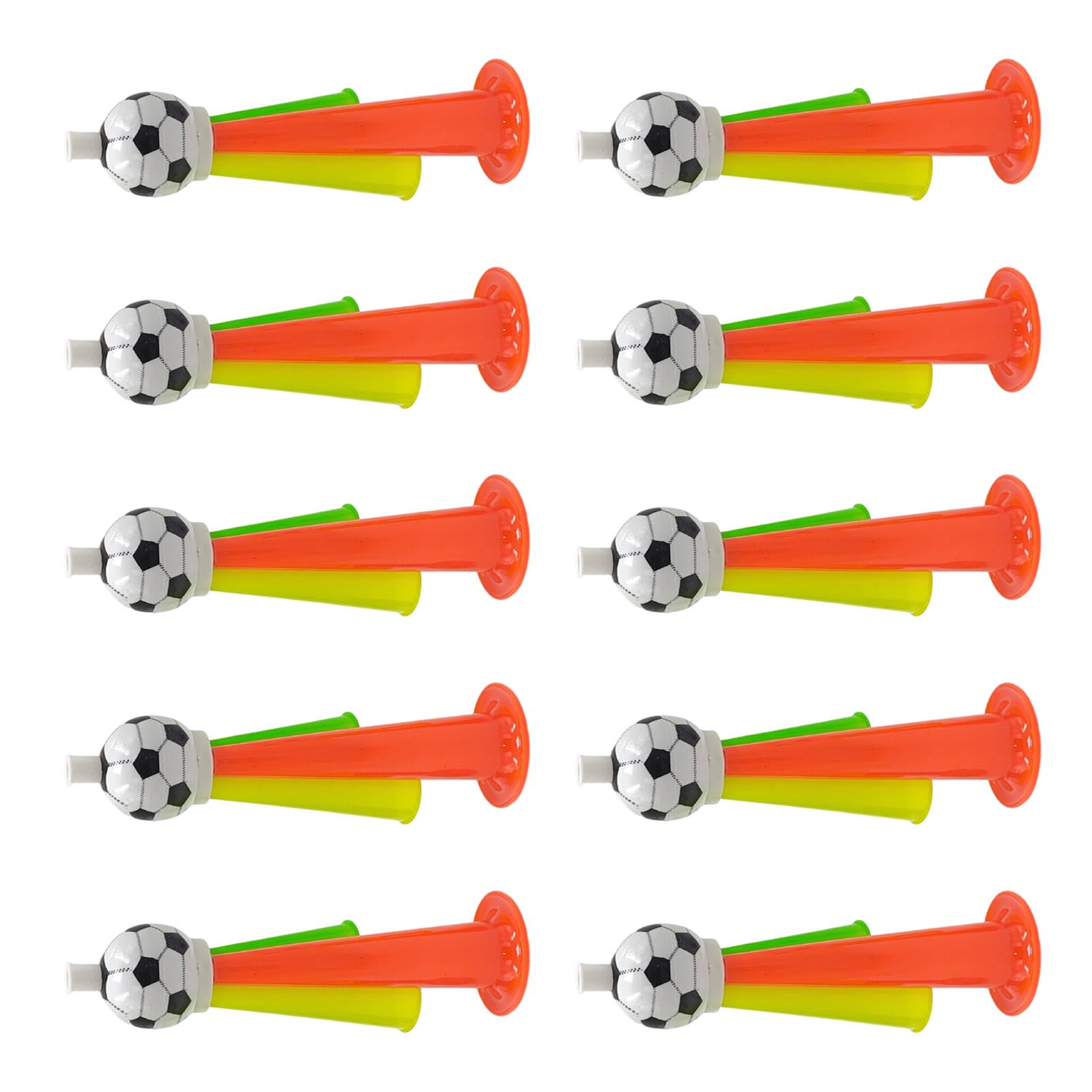 ZEPFJHE Of 10 Colorful Football Horns Random Color Loud Cheering Fan Noise Maker for Sports Event Parties Sports Event Horn