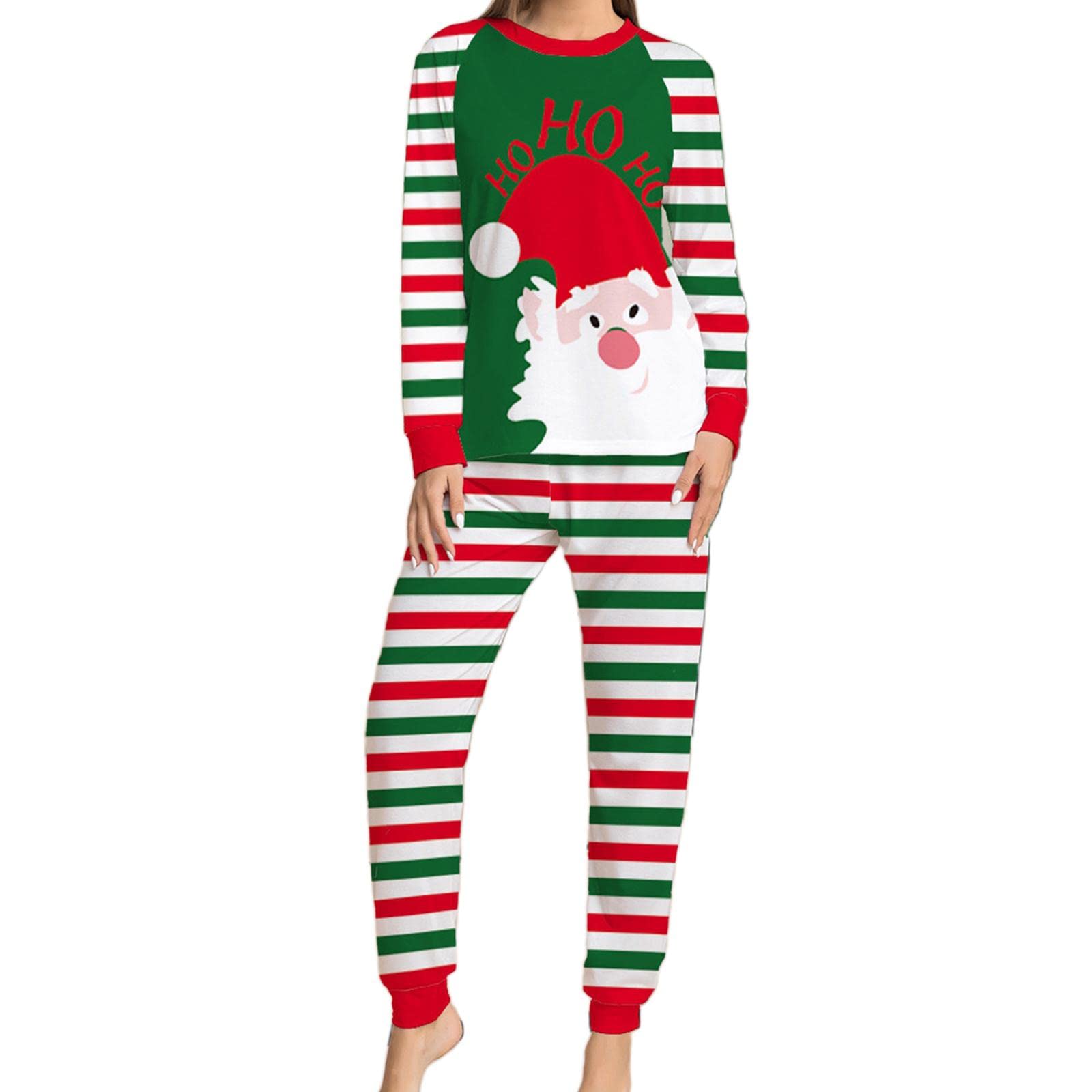 Christmas Pajamas Set Nightwear Clothes Sleepwear for Holiday Party Adults Women L|Clothing, Shoes & Accessories |Mens Clothing |Sleepwear & Robes-image-48