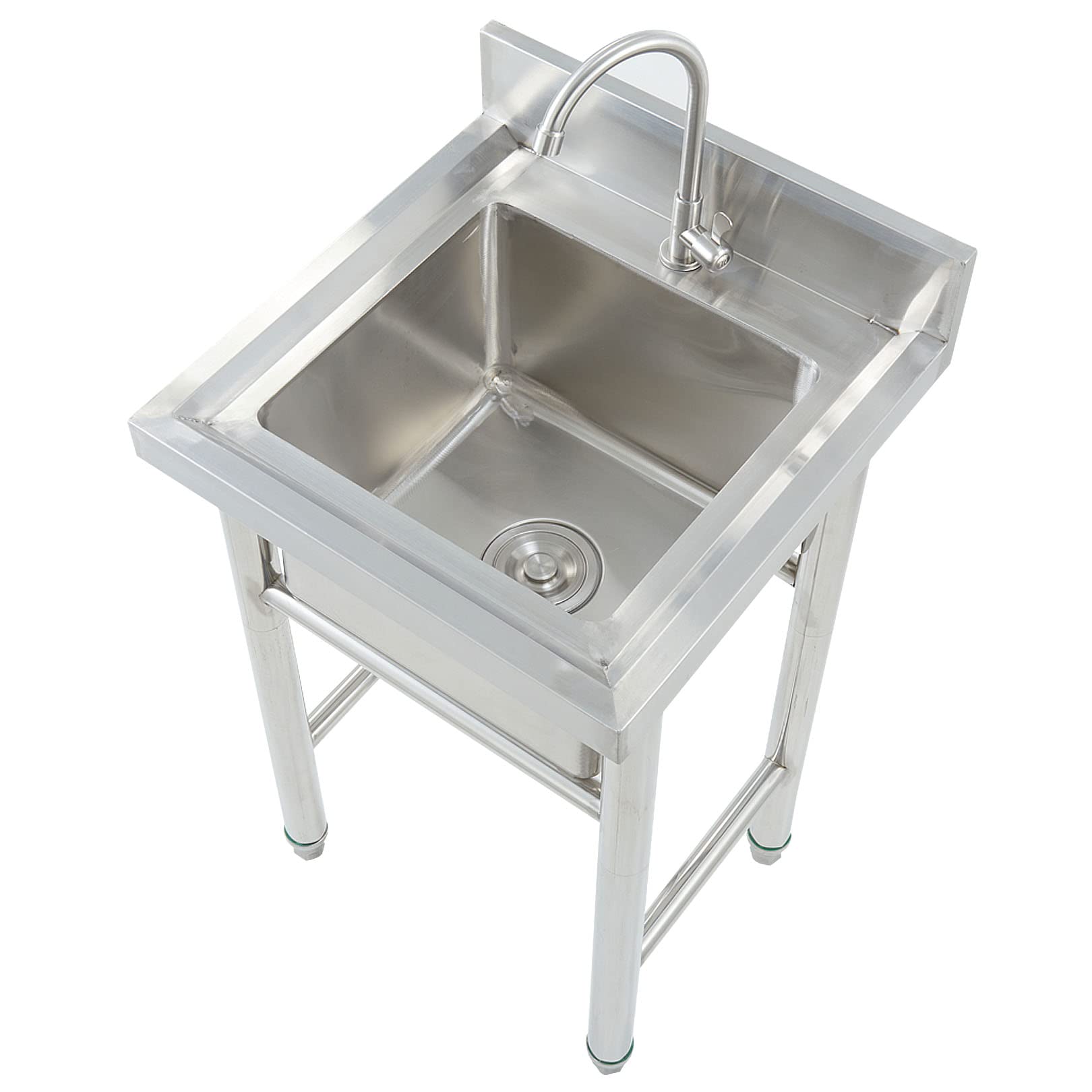 Buy Freestanding Single Basin Outdoor Sink, Commercial Kitchen Sink
