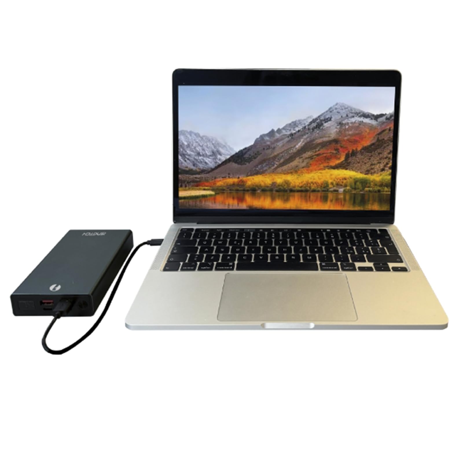 Powe Bank 20000mAh per Notebook. USB-C 100W PD, Ricarica Rapida, 2 Porte USB, Nero