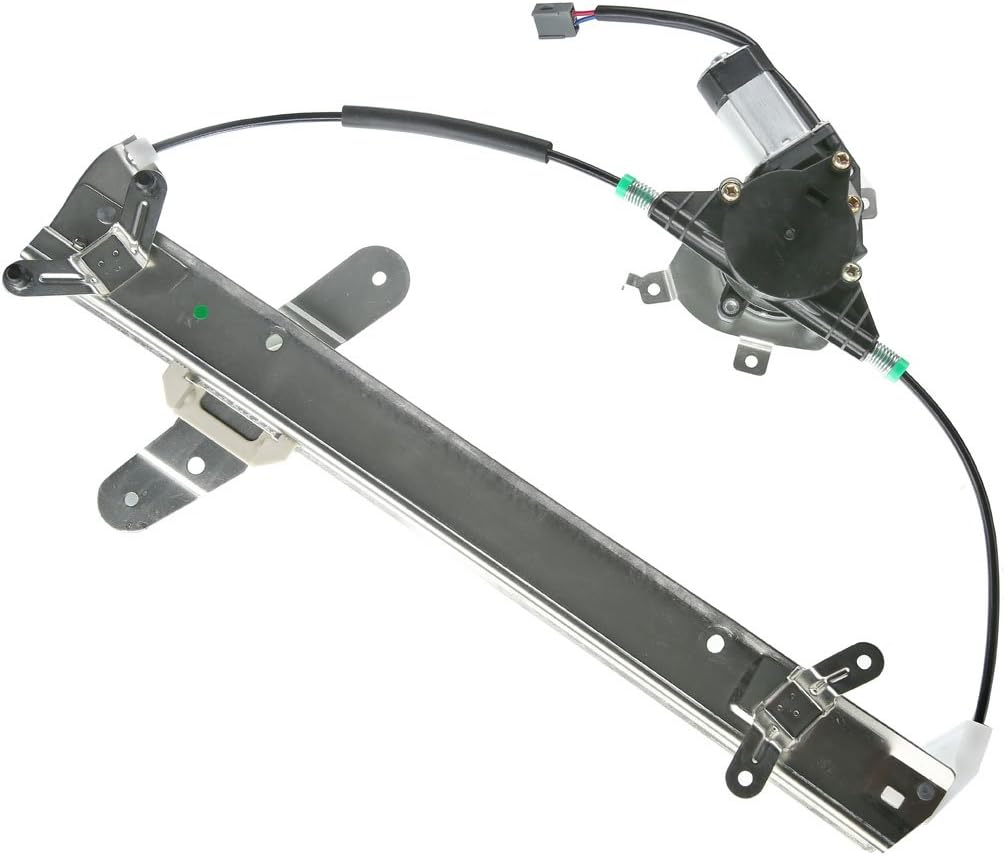 YHTAUTO Front Driver Side Power Window Regulator With 2-Pin Motor Assembly for Lincoln Town Car 1998-2011, Sedan/Limousine