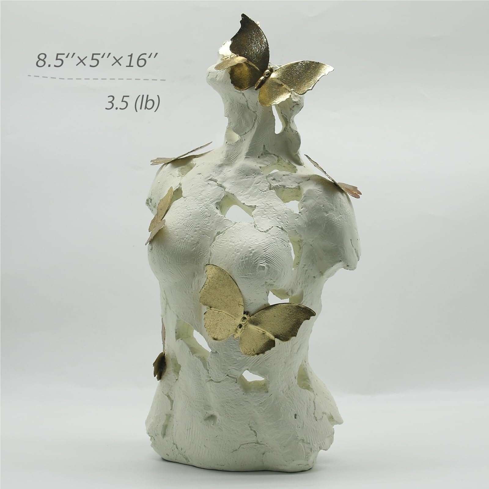 Regalos de cumpleaños Estatua y Escultura de Busto Femenino, decoración artística estatuilla Dama, Adorno estético Esculturas y decoración para el hogar(Beige)