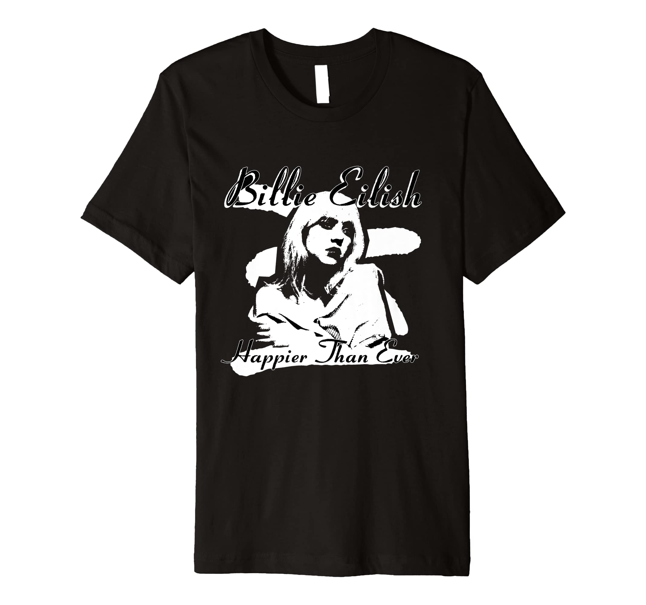 Sponsored Ad - Official Billie Eilish Happier Than Ever Black Premium Tri-Blend T-Shirt