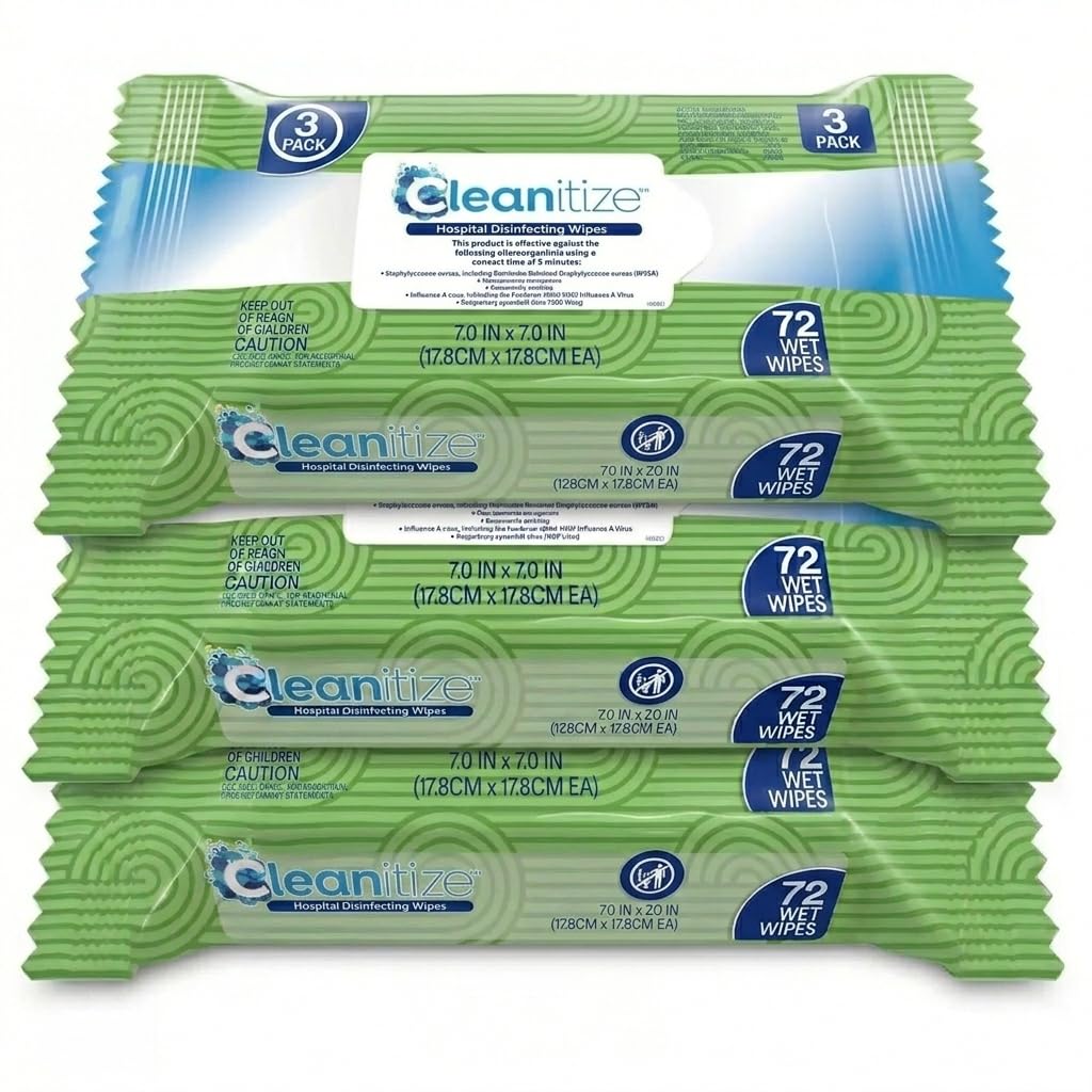Face Cleansing Wipes with Vitamin E, Natural and Viscose Fibre, Hydrating, Paraben and Alcohol Free, for Adults and Baby, 72 Pcs in one pack (Pack of 3)-image-36