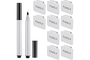 12 Pieces Basket Clip Labels Clip on Set with Pantry Labels and...