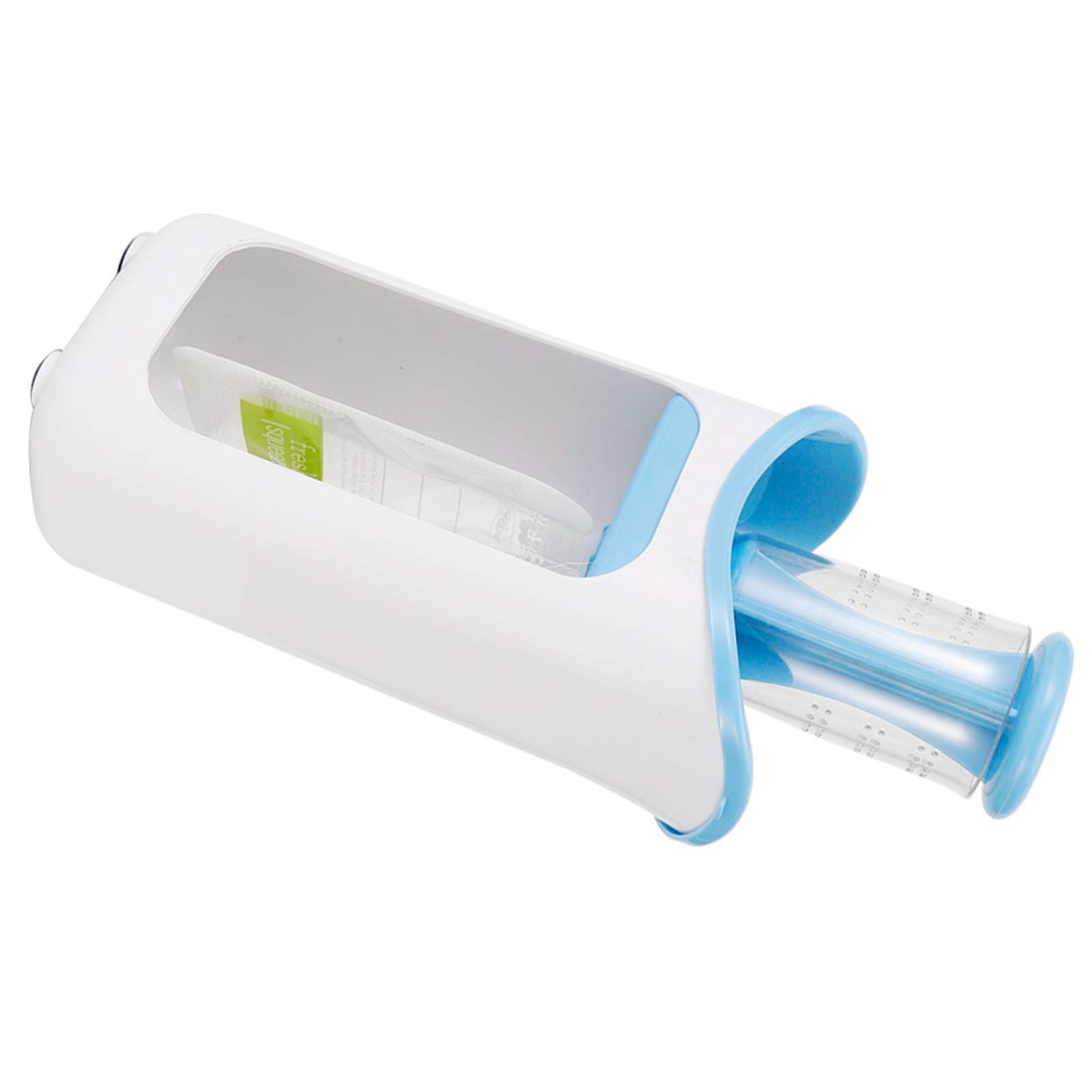 BORDSTRACT Squeeze Station Station De Remplissage De Sachets Avec 10 Sachets Alimentaires Bleu