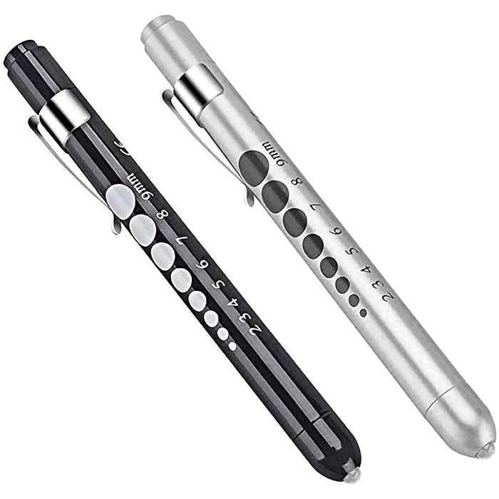 Buy 2 Pack Diagnostic Medical Penlight, EMT Emergency Penlight, Mini Reusable LED Penlight