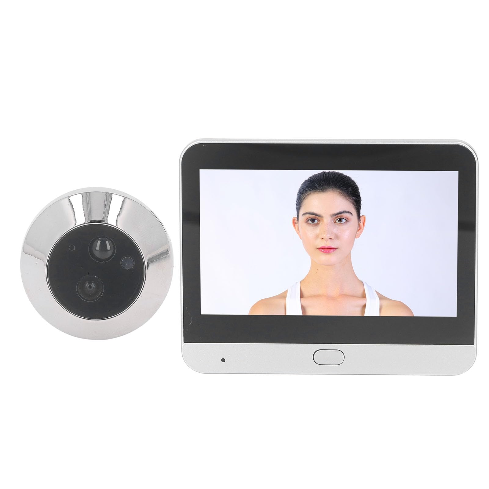 Fabater Drahtlose Gucklochkamera 1080P HD mit 4,3-Zoll-Farbdisplay, 120° Weitwinkel, Zwei-Wege-Audio-Gegensprechanlage, Bewegungserkennungswarnungen, Infrarot-Nachtsicht und WLAN-Smart-Türspion für