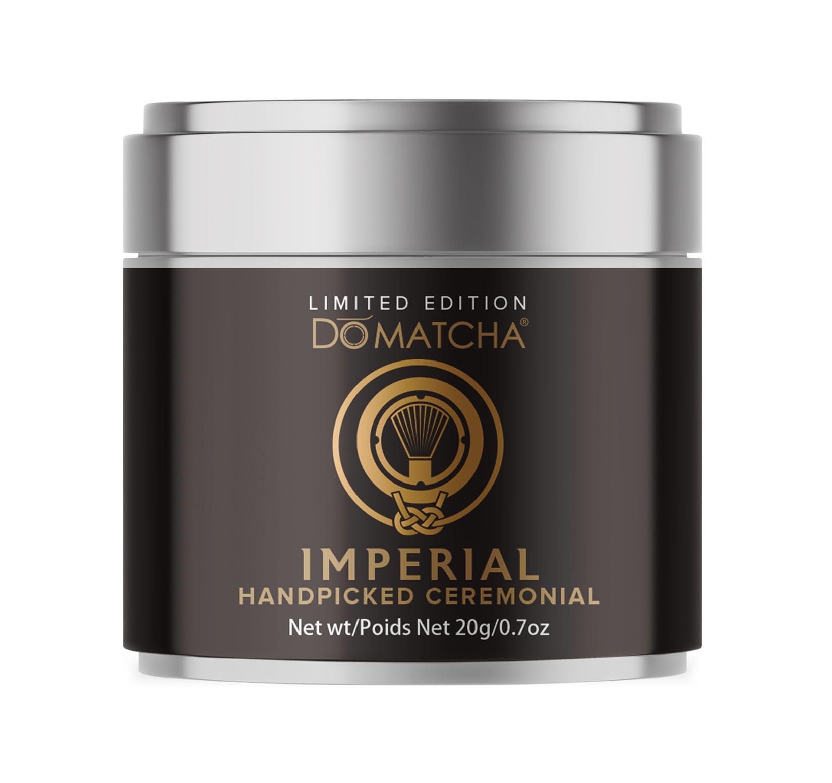 DoMatchaImperial Ceremonial Matcha Tin, 0.7oz - Limited Edition Hand-Picked Japanese Matcha from Uji, Kyoto – Exclusive 16th-Gen Tea Master Blend – Rich in L-Theanine for Tea Ceremony Experience