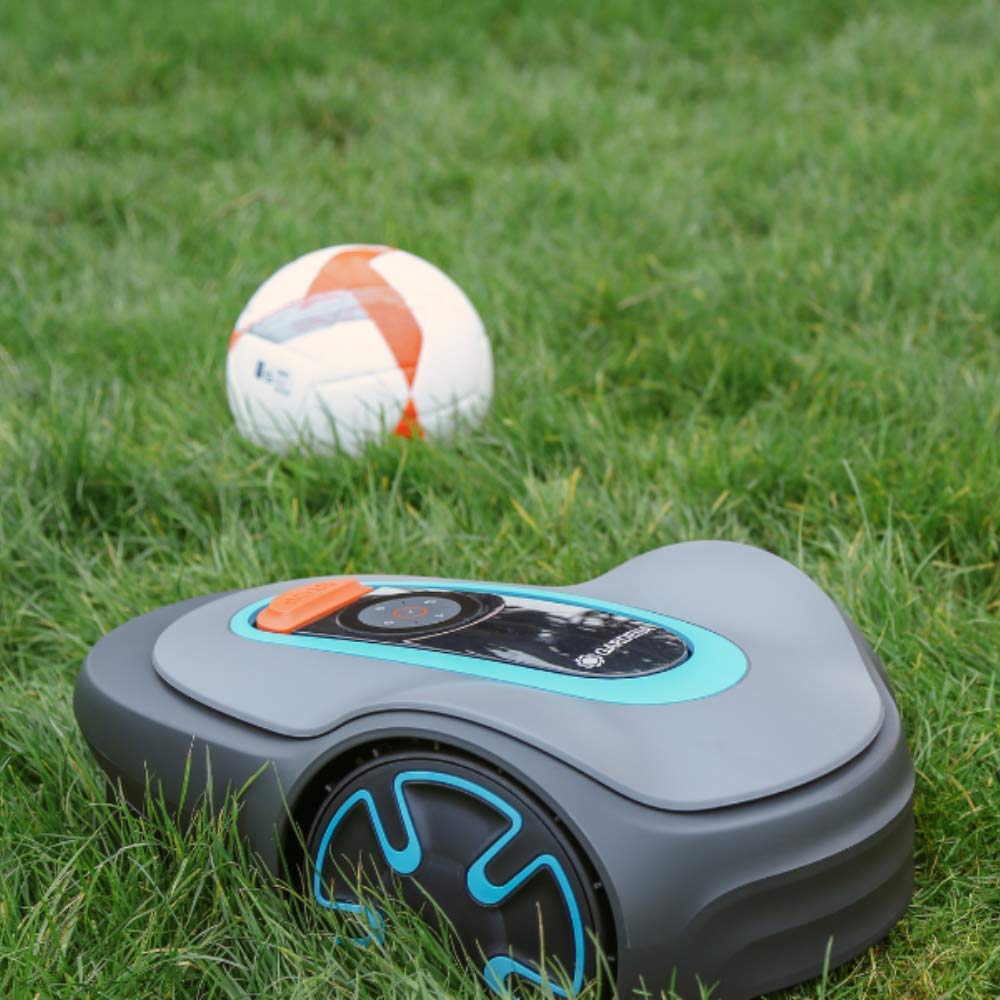 Gardena SILENO Minimo 300 - Robot Trimmer (300 m2, Connettività GARDENA Bluetooth, Silenziatore 58 DB) Grigio