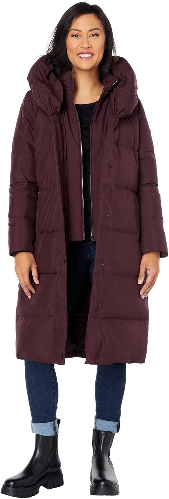 pillow collar down coat