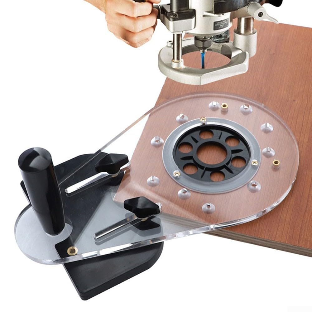Base in Acrilico per Fresatrice con Pin di Centraggio