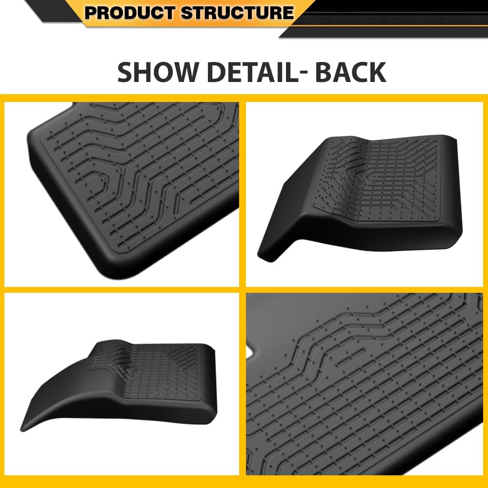 G-PLUS TPE Floor Mats Compatible with Tesla Model 3 2017-2023 Sept Old Style, Not Fit 2023 Oct-2026 New Model,1st & 2nd Row, Car Floor Cargo Liners Accessories Black