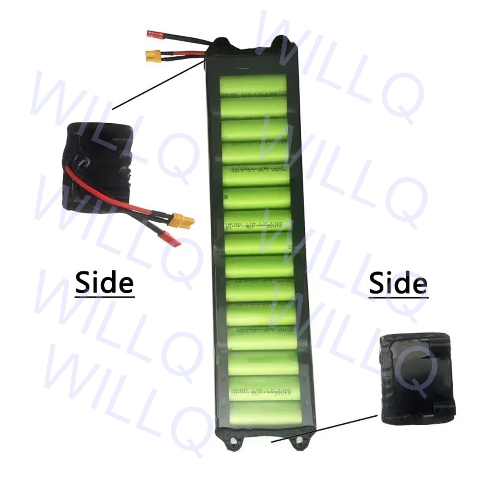 Batterie Lithium 10S3P 36V 6600mAh 7800mAh 9000mAh 10400mAh Batterie Remplacement pour Scooter électrique Compatible avec Les Moteurs 100W à 375W avec connecteurs JST et XT30