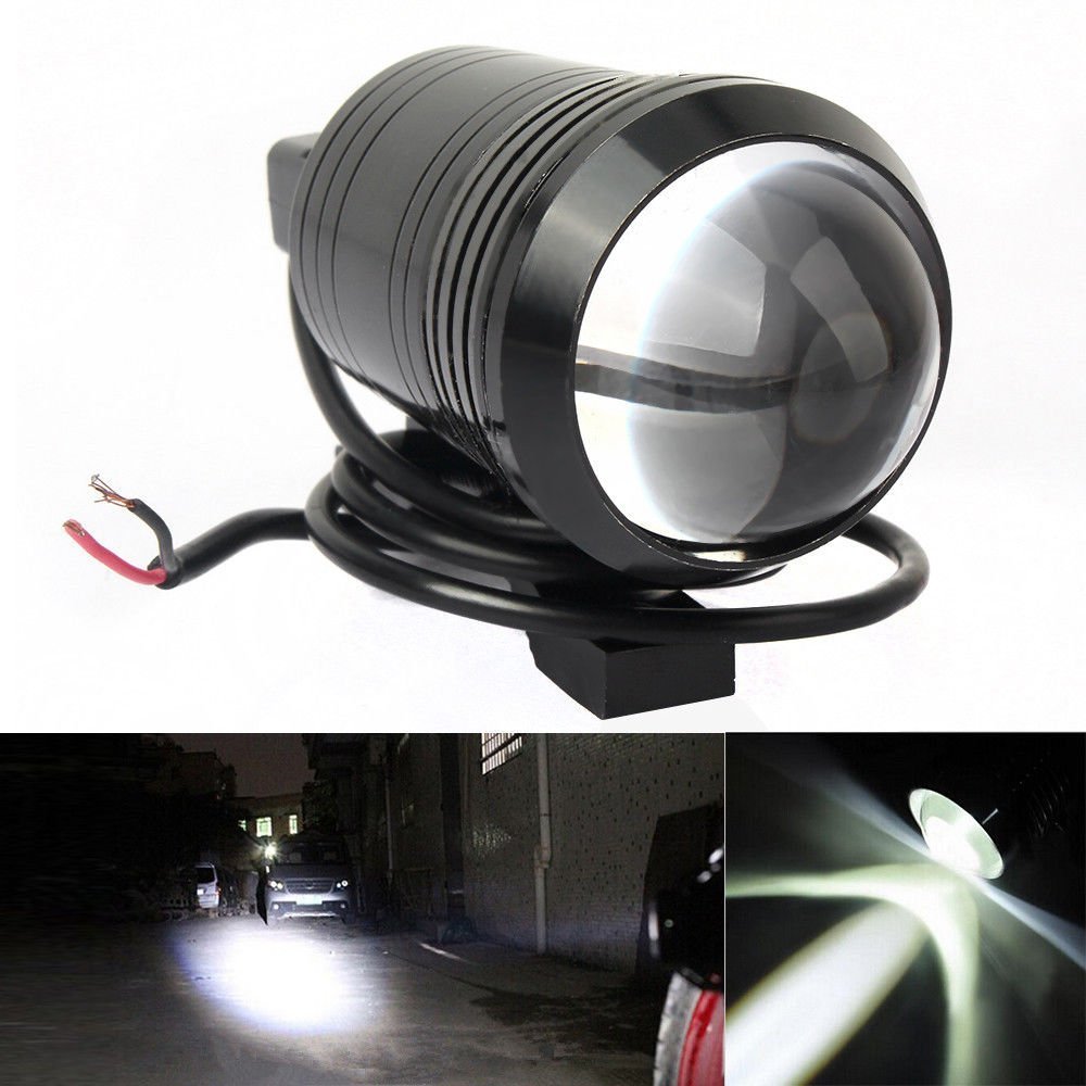 AOW Attractive Offer World U1 LED Motorycle Fog Light Bike Projector Auxillary Spot Beam Light (Black, 1 Pc) for Yamaha Ray Z