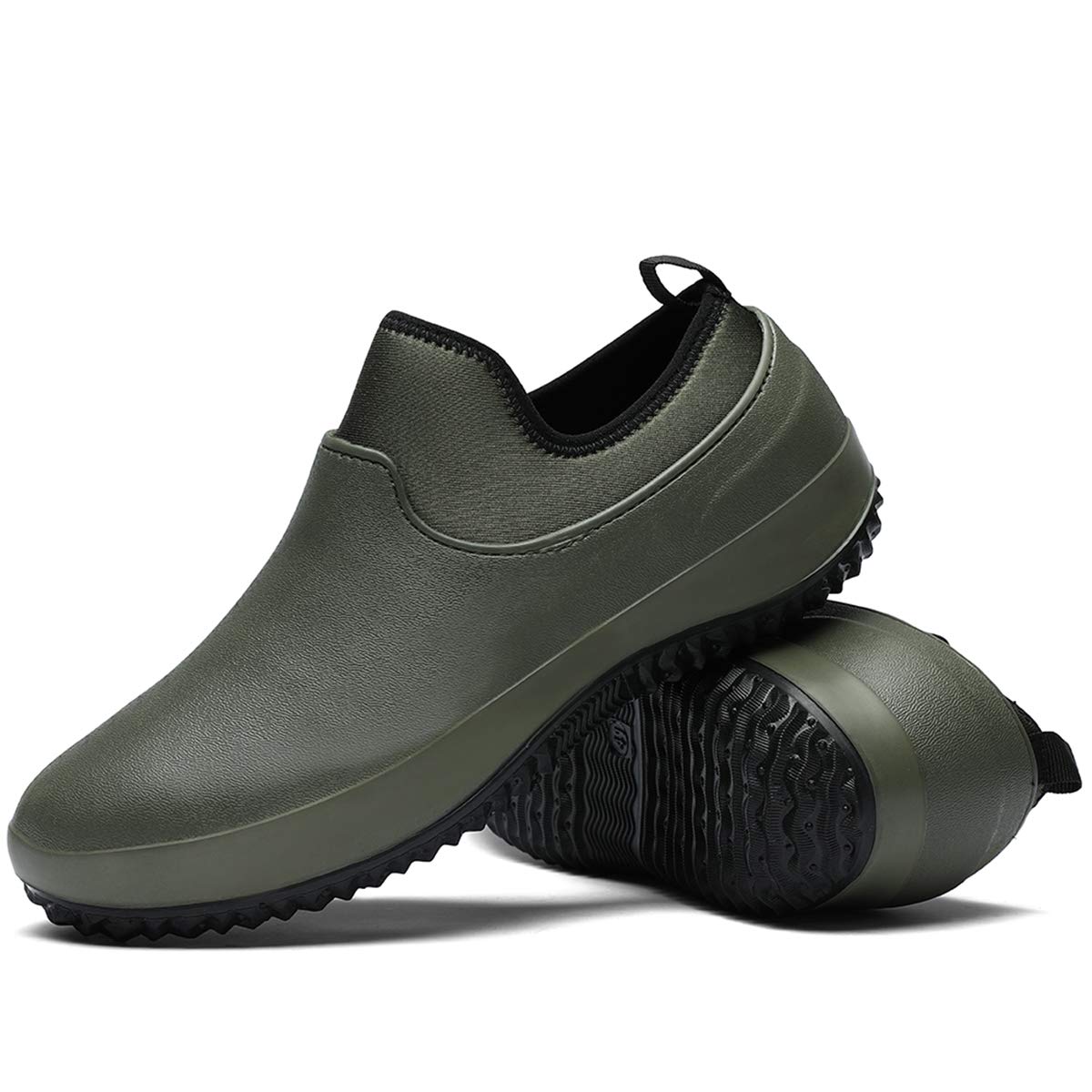 CERYTHRINA Chaussure de Cuisine Impermeable Résistantes à l'huile Caoutchouc Unisex pour Jardinage Antiderapant Sabots de Chef Legere Respirant Adulte