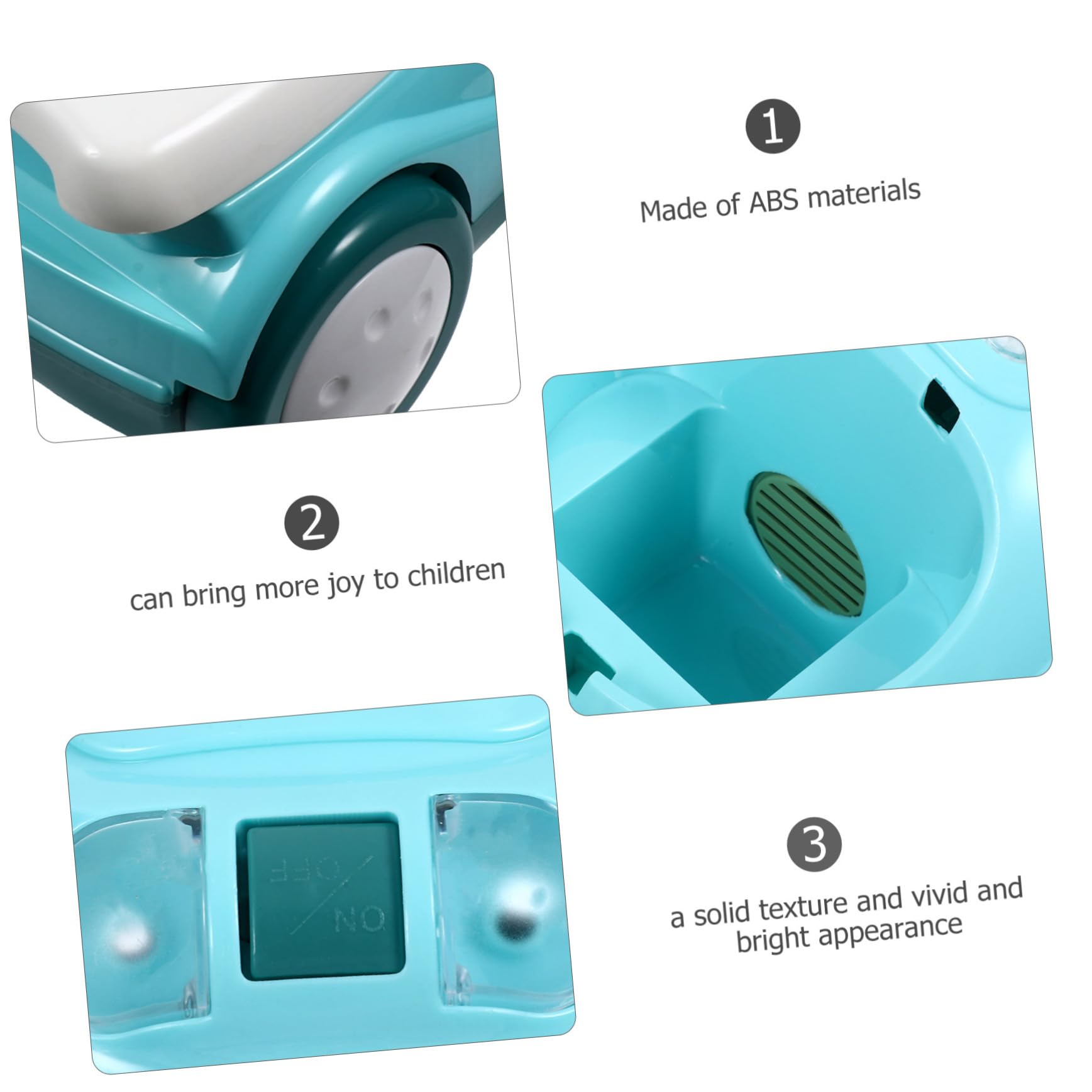 BESPORTBLE Mini Aspirapolvere per Leggero e Sicuro Domestico in Abs Resistente Abilità Cognitive e Interazione Ludica Colore Casuale