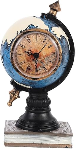 Globo Decoración Hogar Resina Oficina Escritorio Reloj