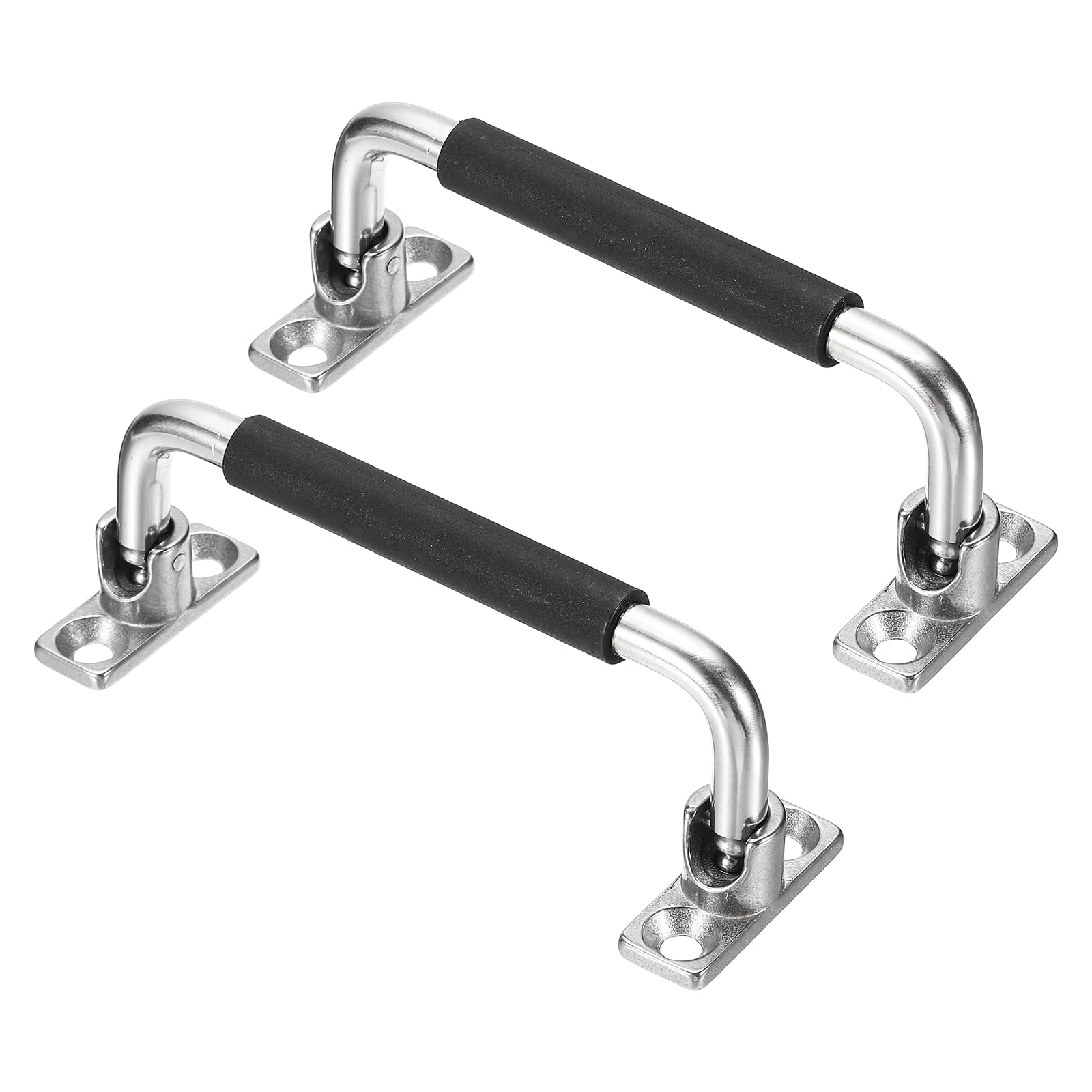 Quincaillerie de cabinet polie brillante en inox pour caisse de transport