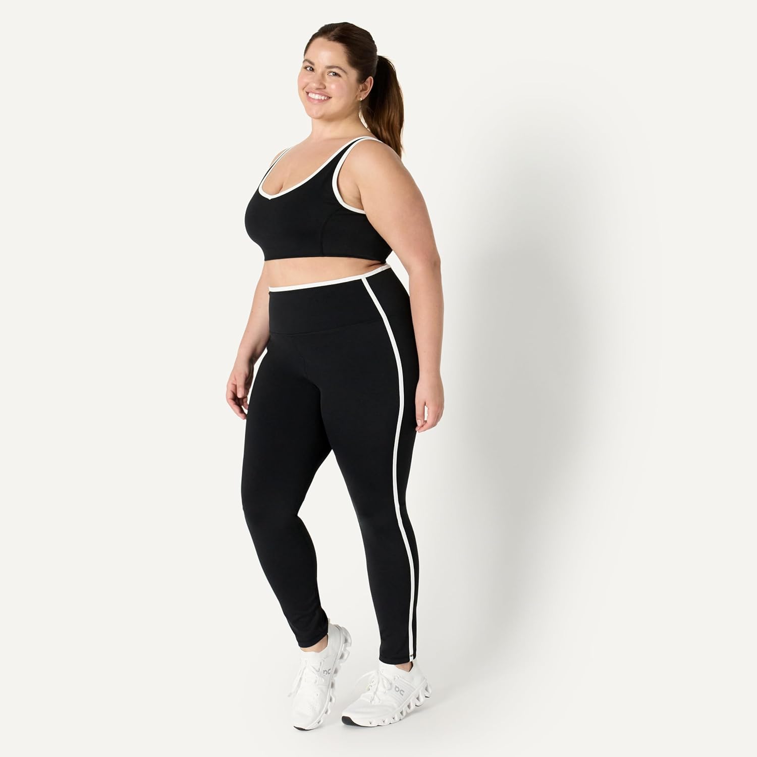 Amazon Essentials Women's Active FormFlex Buttery Soft High Waist 27.5" Inseam Full Length Yoga Leggings with Contrast Trim - Image 7