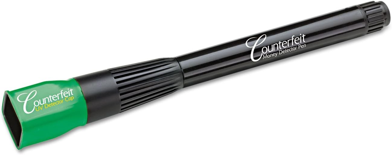 Smart Money Counterfeit Detector Pen with Reusable UV LED Light (DRI351UVB)