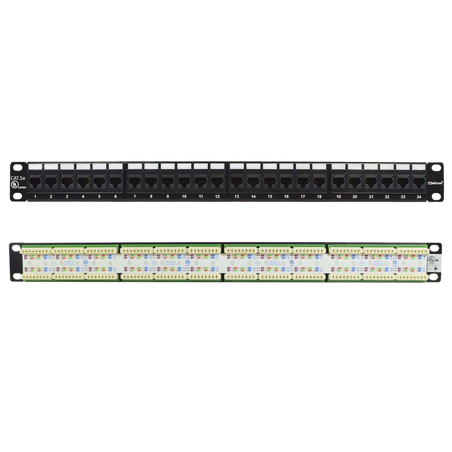 WELTRON24 Port; 568 A/B 110 Type CAT5E