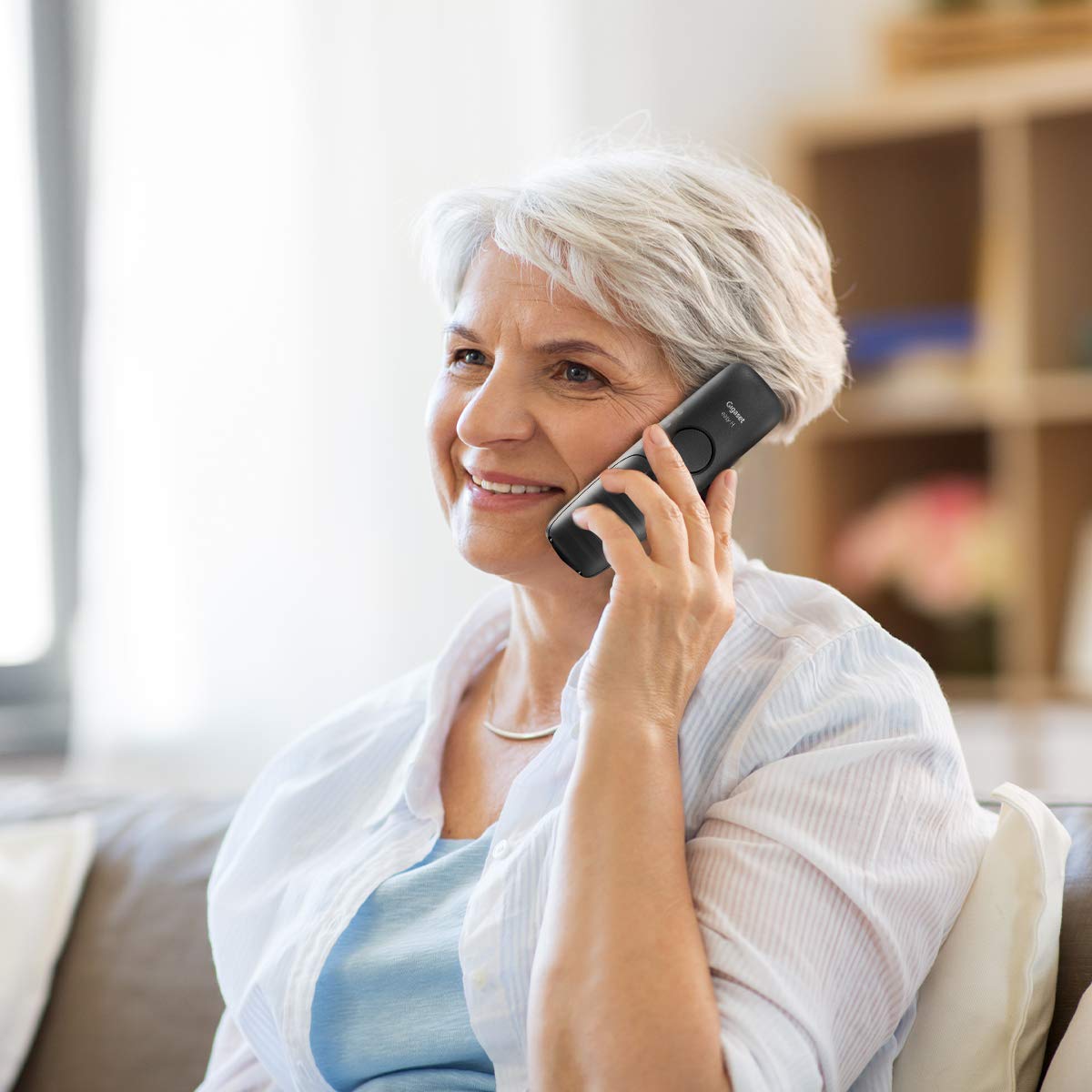 Gigaset Easy – 2 Schnurlose Senioren-Telefone mit großen Tasten und extra lauter Klingelfunktion – hörgerätekompatibel, anthrazit-grau