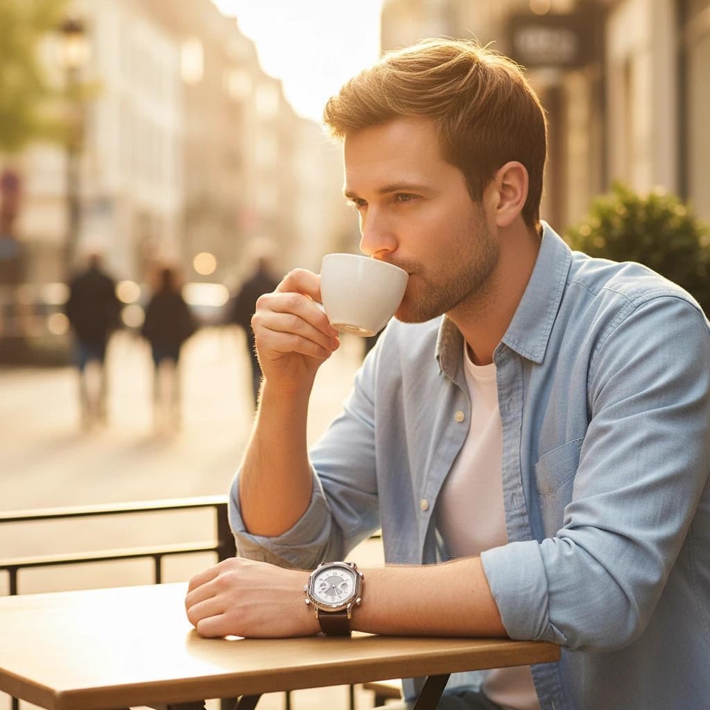 CILOA Mens Watches Leather Watch Analog Watch for Men Luxury Fashion Business Casual 30M Waterproof Men's Wrist Watches - Image 9