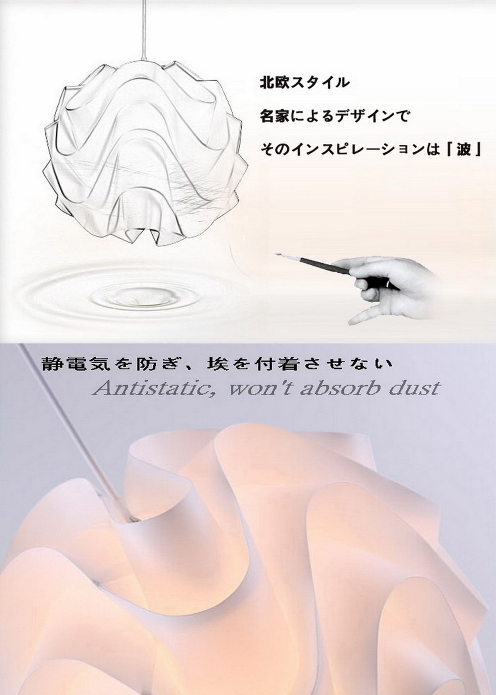 Amazon.co.jp: KUSHIMAX 『Wavy』 LED ペンダントランプ ンペンダント
