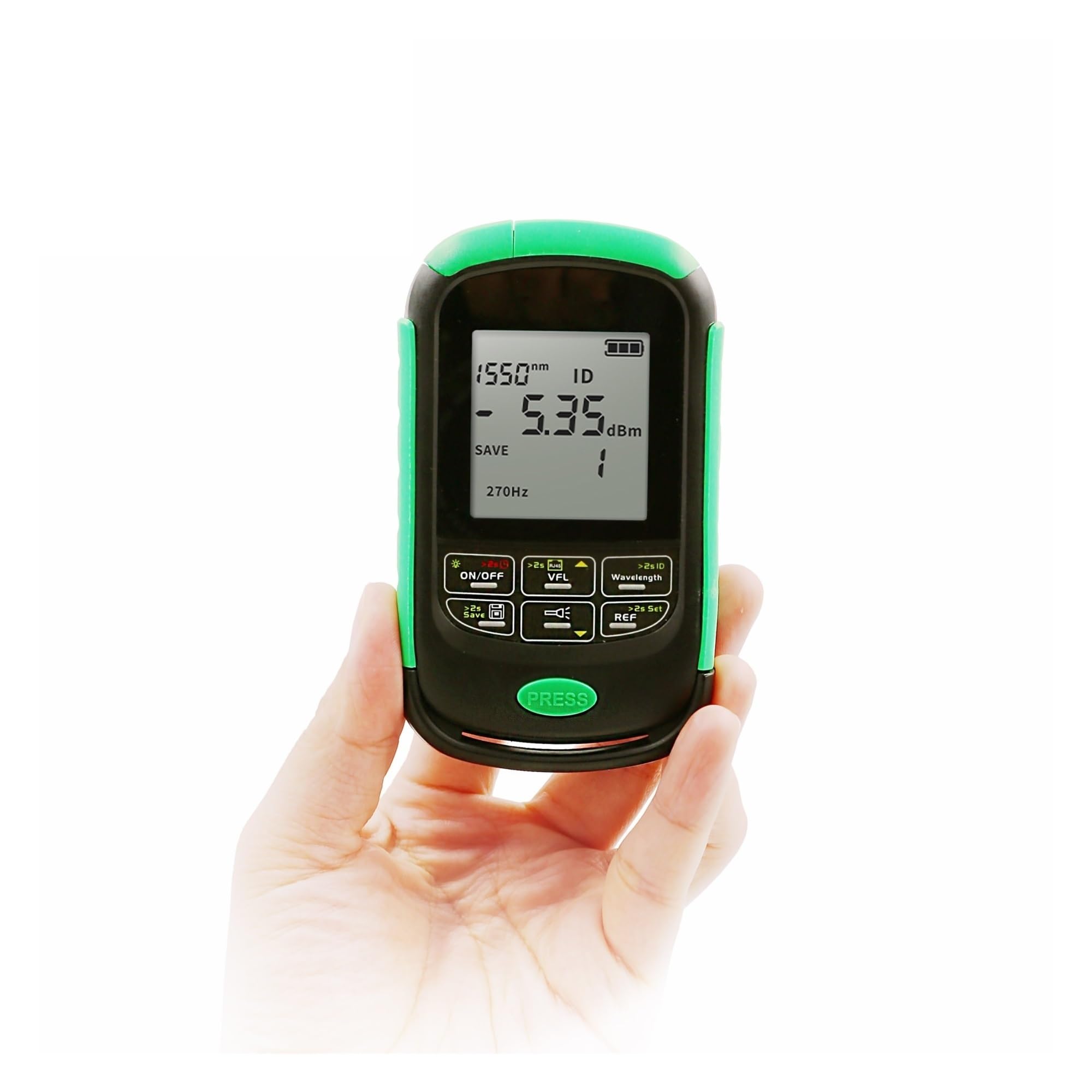 Cfwwsaq 60T-30Mw 30Km Fiber Tester, 4In1 Li-Lion Battery Optical Power Meter Visual Fault Locator Network Cable Test Optical Fiber Tester(60T-30Mw 30Km)