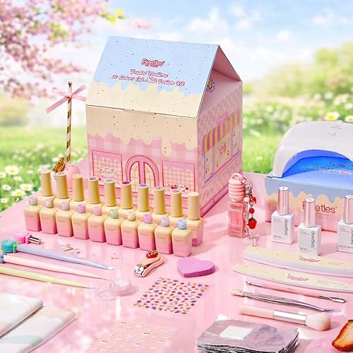 Gel Nail Polish Kit with UV Light — detail view