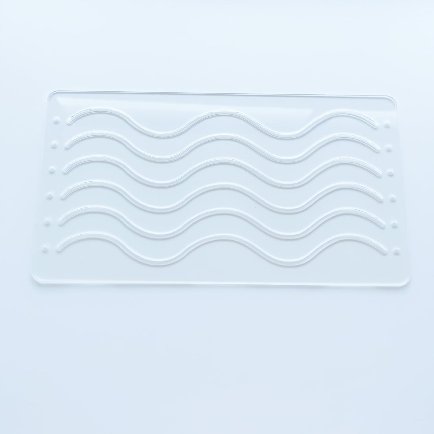 Acrylic Sashiko Stencil, Wavy Pattern for Hand Quilting and Embroidery (1.5 cm Wavy Pattern)