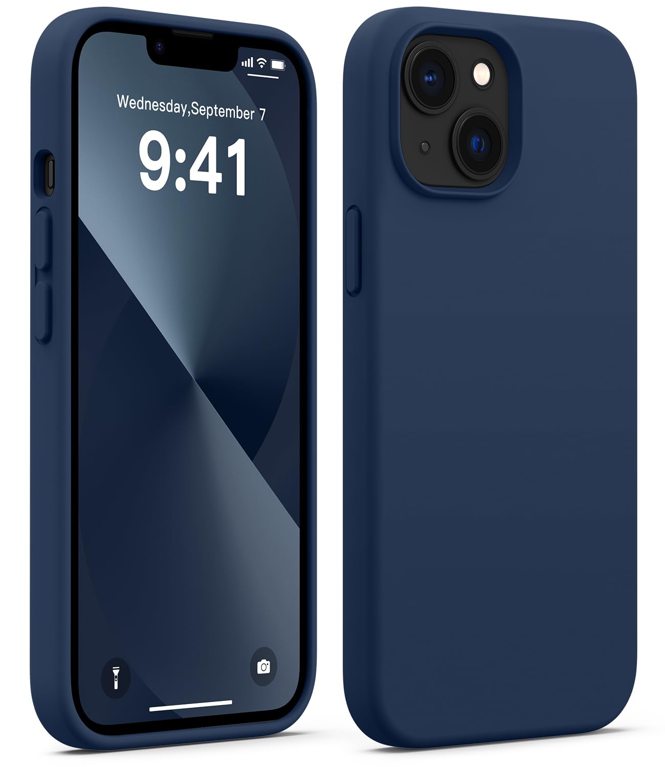 AOTESIER Magnetic for iPhone 13 Case, [Compatible with MagSafe] Full Body Shockproof Protective Silicone Phone Case with Anti-Scratch Microfiber