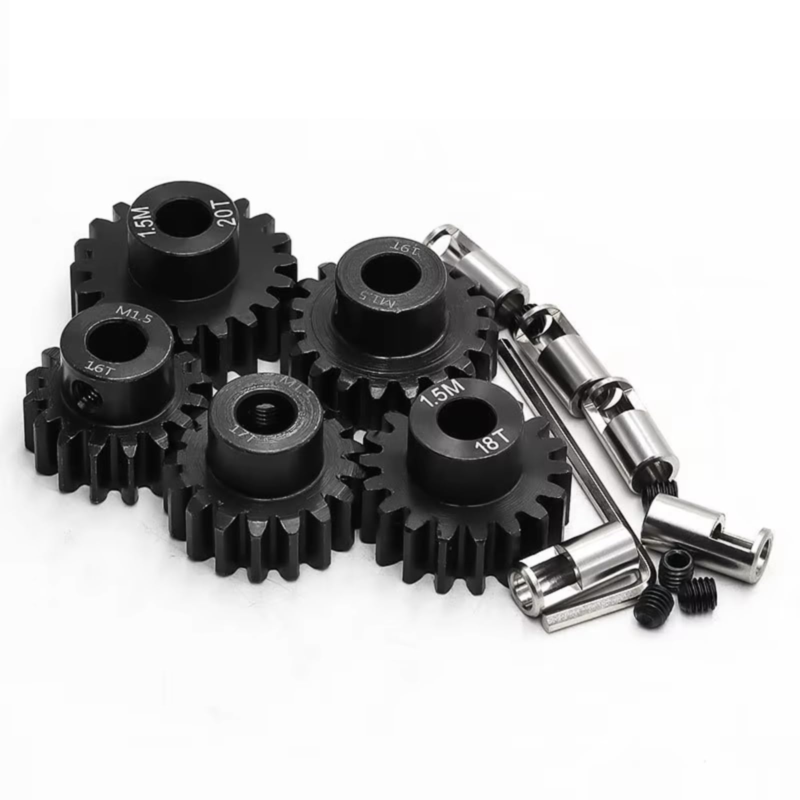 Per Traxxas Per X-Maxx Per XRT 5 Pezzi 1.5M Ingranaggio Motore In Acciaio 0.8mm .5mm 11T 14T 15T 16T 21T 26T 28T 30T RC Auto Parti Di Aggiornamento Accessori Giocattoli Rc