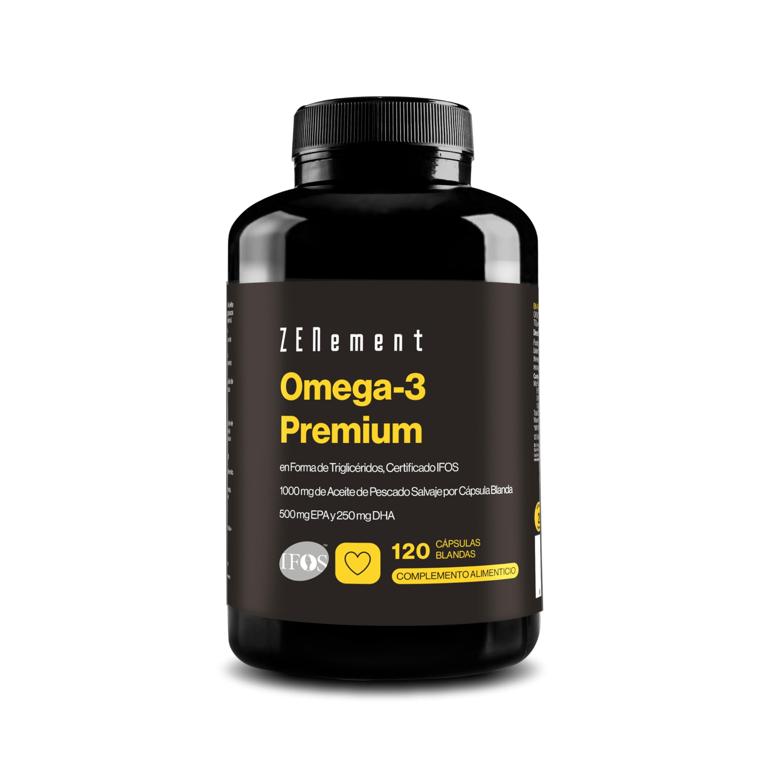 Premium Omega 3 IFOS Triglicéridos para Óptima Absorción – 1000 mg