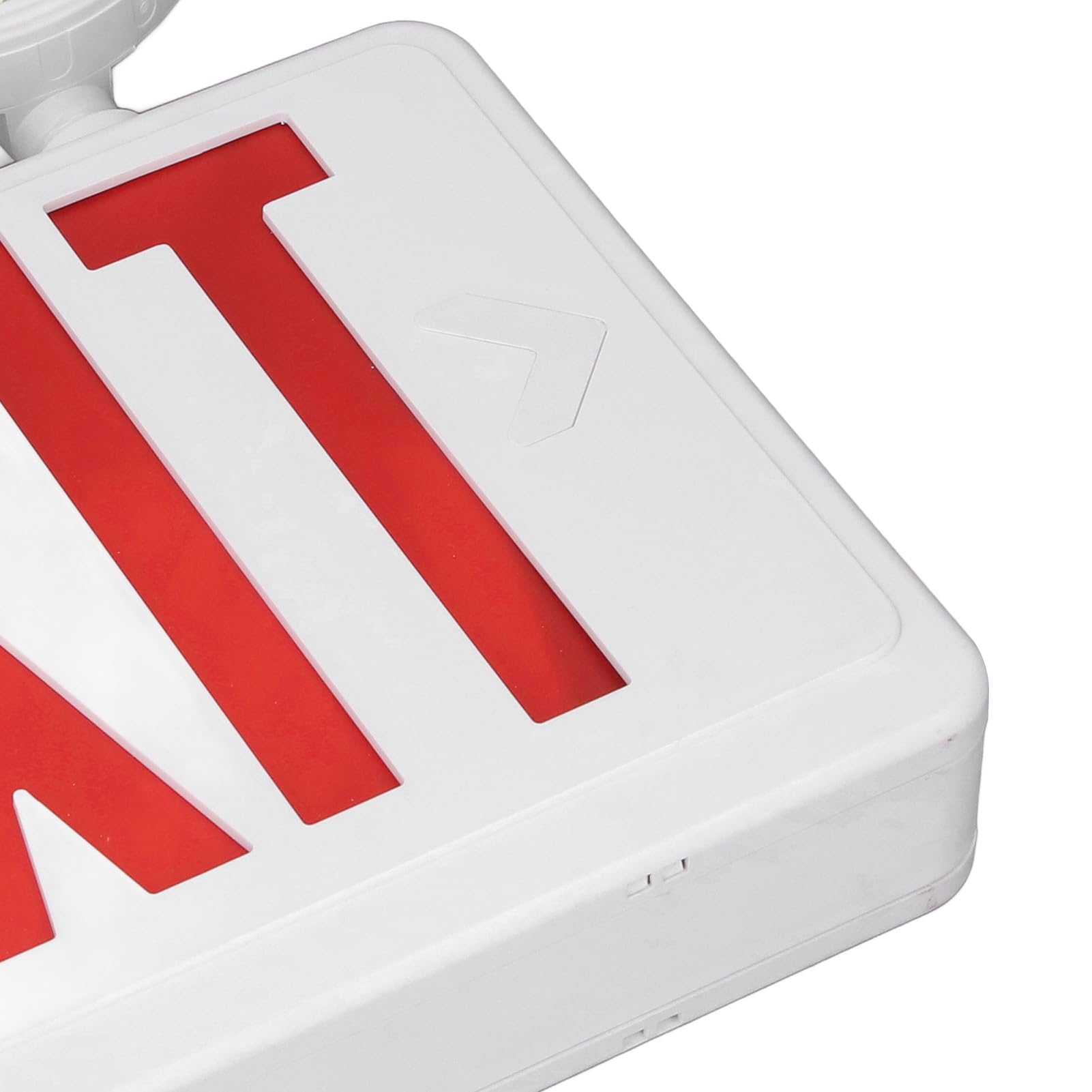 Señal Luminosa de Salida de Emergencia, IP65 Impermeable LED de Doble Cabezal Giratorio 180° Horizontal 90° Vertical con ángulo de Haz de 120°, para Edificios Comerciales,
