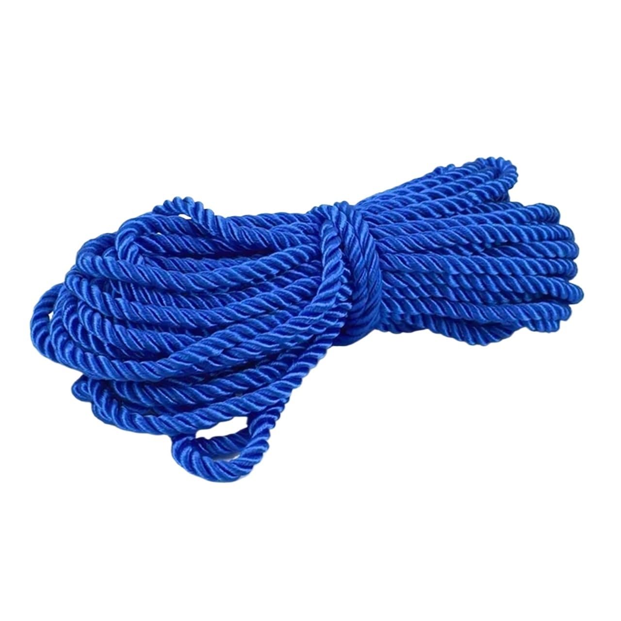 Twisted Cotton Cord 10/20M 5mm 3 Shares Twisted Cotton Nylon Cords Colorful DIY Craft Braided Decoration Rope Drawstring