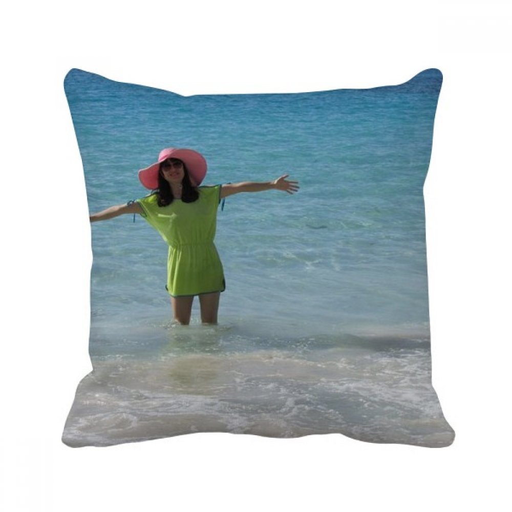 Coussin Sea Wave Ellie Yao pour canapé et décoration de salon moderne 40x40 cm
