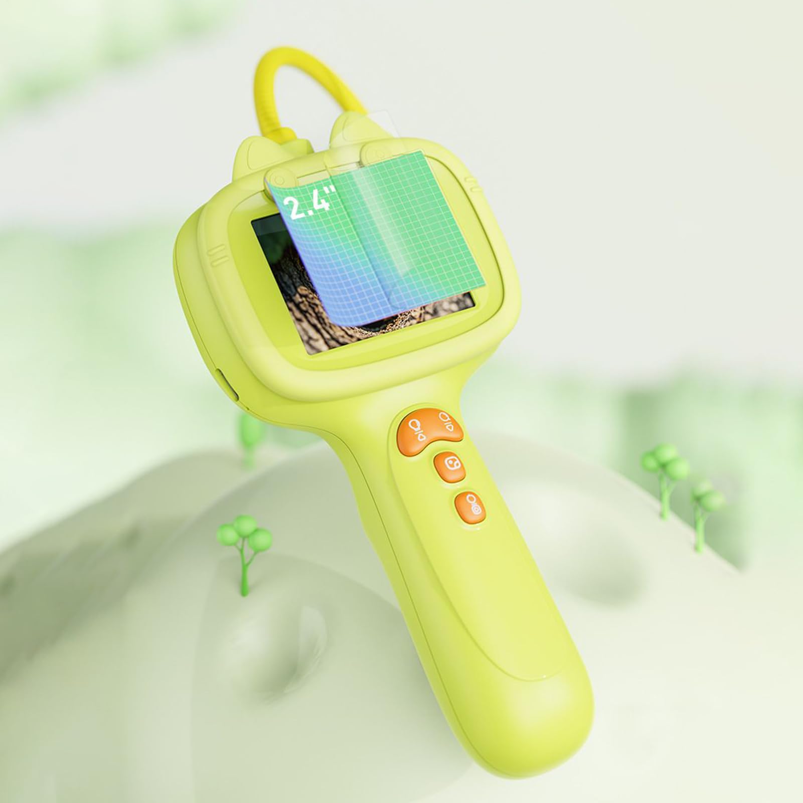 Snake Scope Kids autentyczny mikroskop cyfrowy ręczny mikroskop z oświetleniem LED edukacyjna na świeżym powietrzu z urządzeniem skanującym, Boże Narodzenie urodziny para