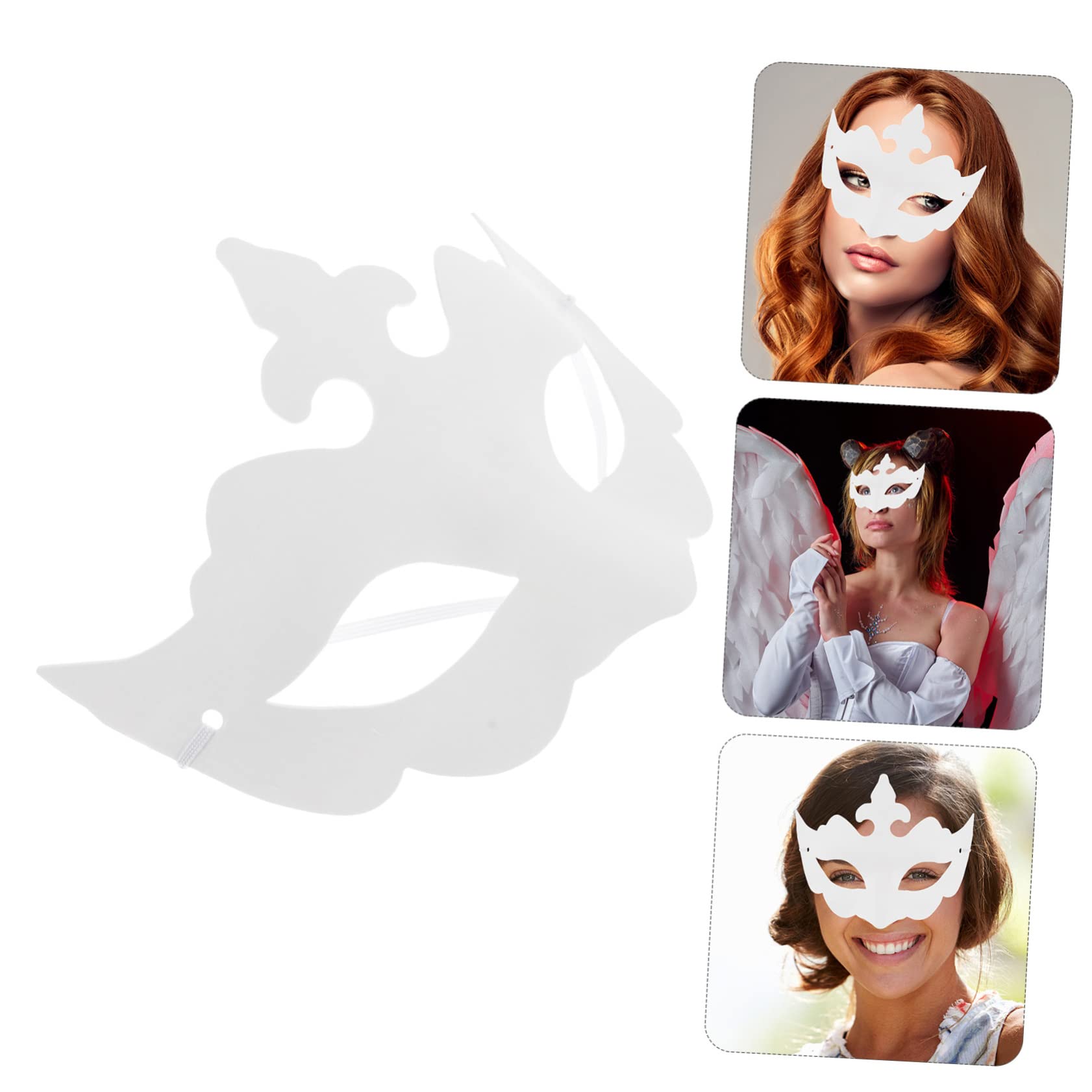 Abaodam 6pcs Blank Mask for Hand Painting Unfinished Face Masks for Adults for Cosplay Fashion Shows Arts Crafts and Special Events