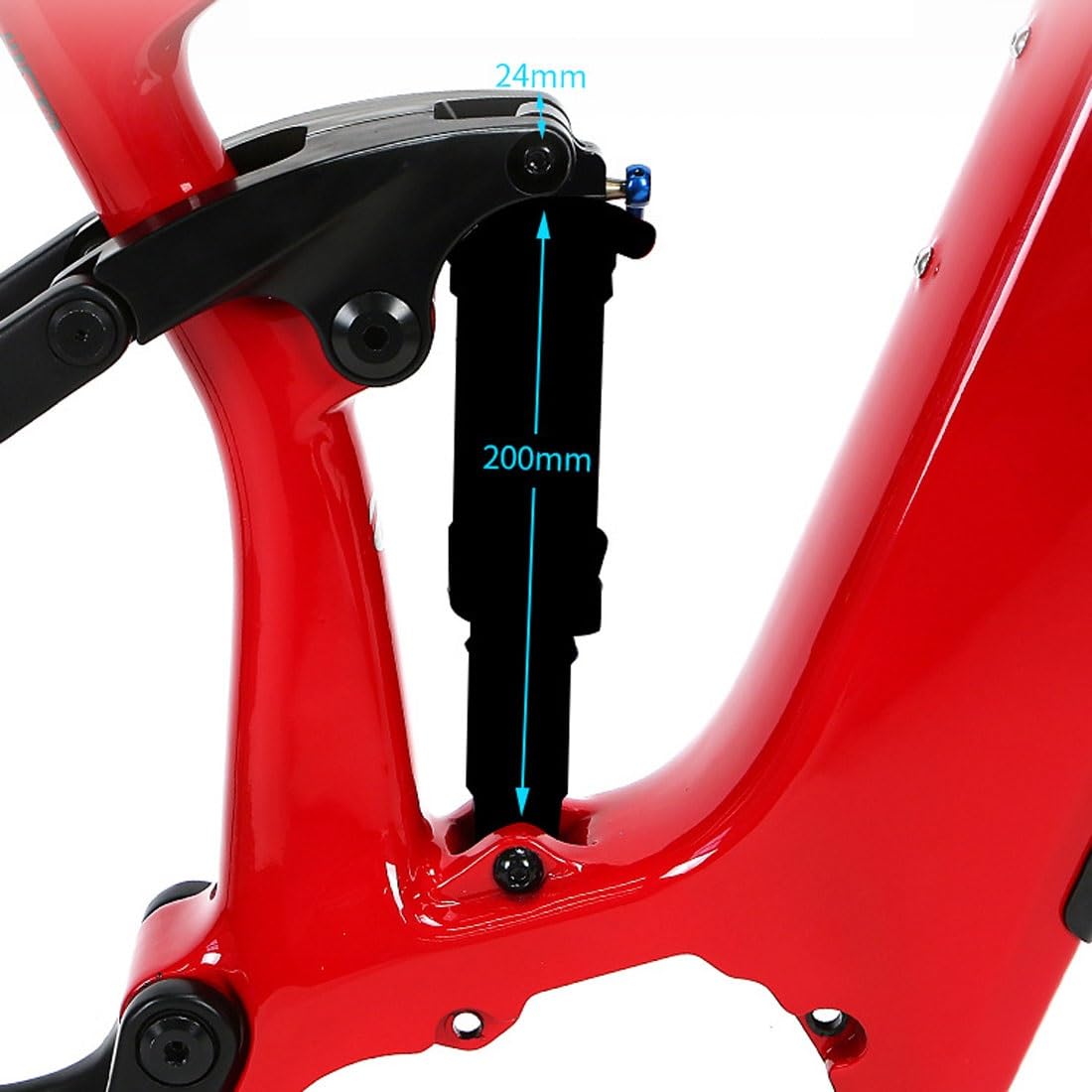 Cadre VTT Carbone Lexon XR729 - 27,5" Ou 29" - Boost 148 Mm - Voyage 100 Mm - Taille 15,5/17,5/19" - Neuf