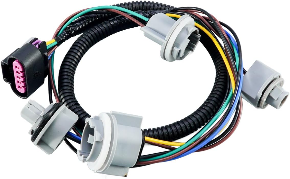 22787445 Rear Tail Light Lamp Wiring Harness Socket Fit for Chevy Suburban Tahoe GMC Yukon