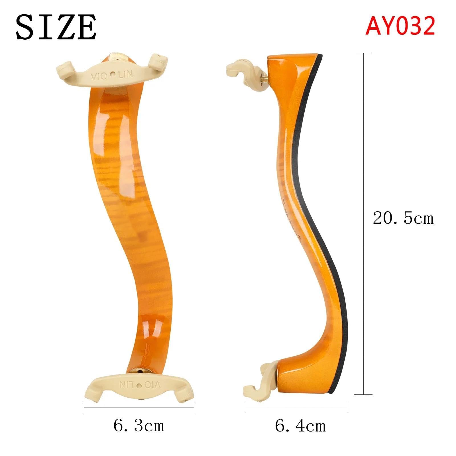 Soporte De Almohadilla Ajustable Para Violín Reposabrazos Para 1/2-4/4 1/8-1/4 Negro 1 Ud partes violín | Reposa hombros para violín(AY032)