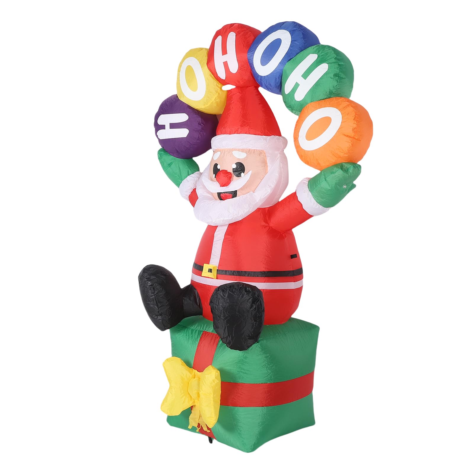 Babbo Natale Gonfiabile da 5,9 Piedi in Poliestere Impermeabile a