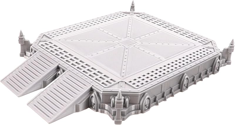 Plataforma de aterrizaje de War Scenery para juegos de guerra y juegos de rol Miniaturas de 28 mm y 32 mm