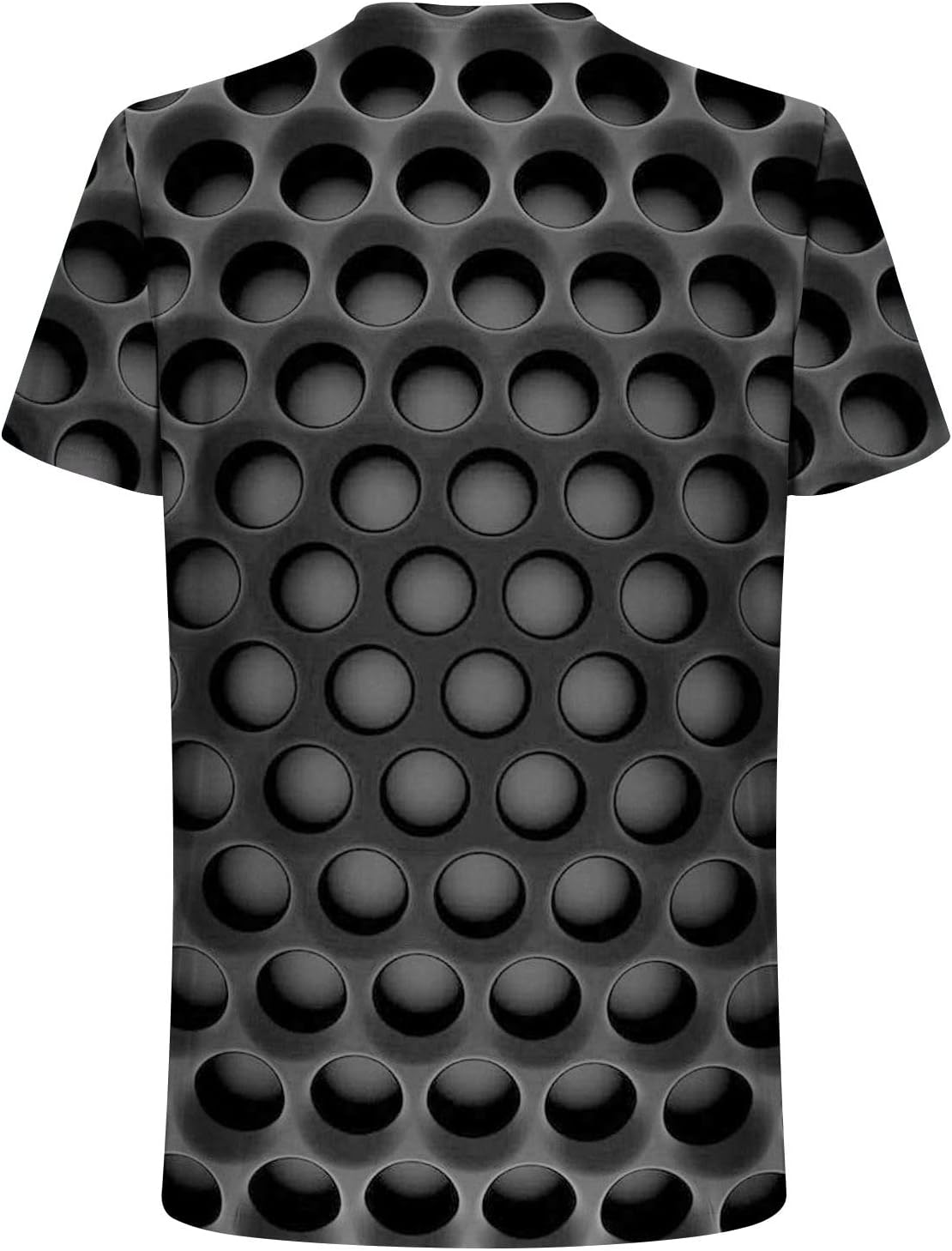 Unisex Optical Illusion 3D Print T-Shirts Short Sleeve Funny Honeycomb Graphic Crew Neck Tees Tops for Women and Men - Image 4