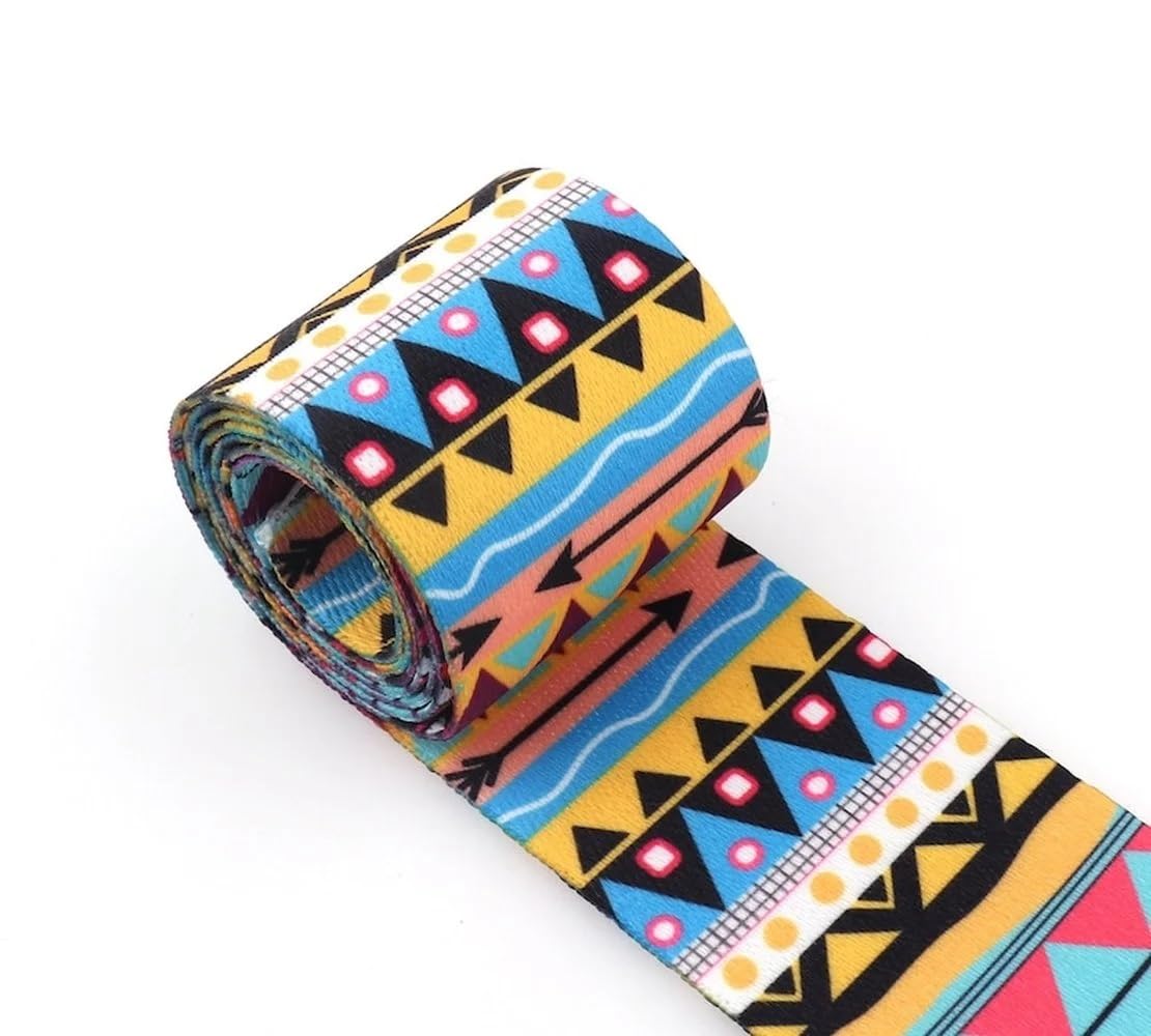 Webbing 5 Yards 38mm Colorful Webbing Strap Purse Ribbon Bag Straps Key Fob Luggage Belt Rope Dog Pet Collar Leash(3)