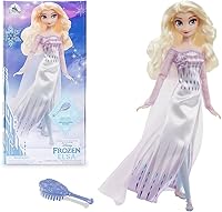Disney Elsa Frozen 2 Classic Doll 11 Inch Fully Posable Princess Toy with Brush & Shimmering Gown Official Disney Store